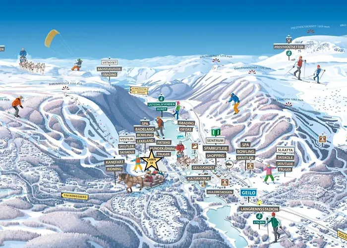 Geilo Ski In Ski Out, 4 Bedroom Family Cabin, 12 Guests, Sauna, Vestlia Prime, Easy Walk To Center And Train, Free Wifi, Private Parking Сasa de vacaciones *