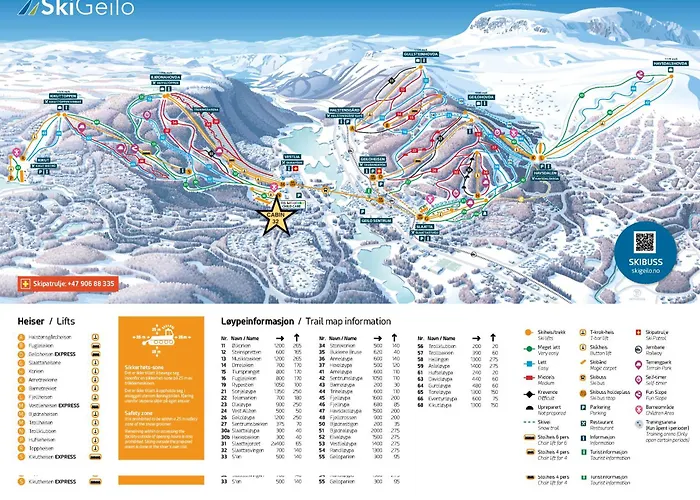 Geilo Ski In Ski Out Family Cabin, 12 Beds, 4Br, 2 Bath, 2 Wc, Sauna, Wifi, Wash Dryer, Free Parking, Vestlia Prime, Easy Train Or Car From Bergen Or Oslo, Walk To All